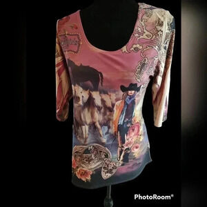 Fantazia cowgirl blouse